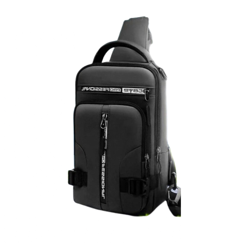 [Waterproof Men's Bag] with USB Port